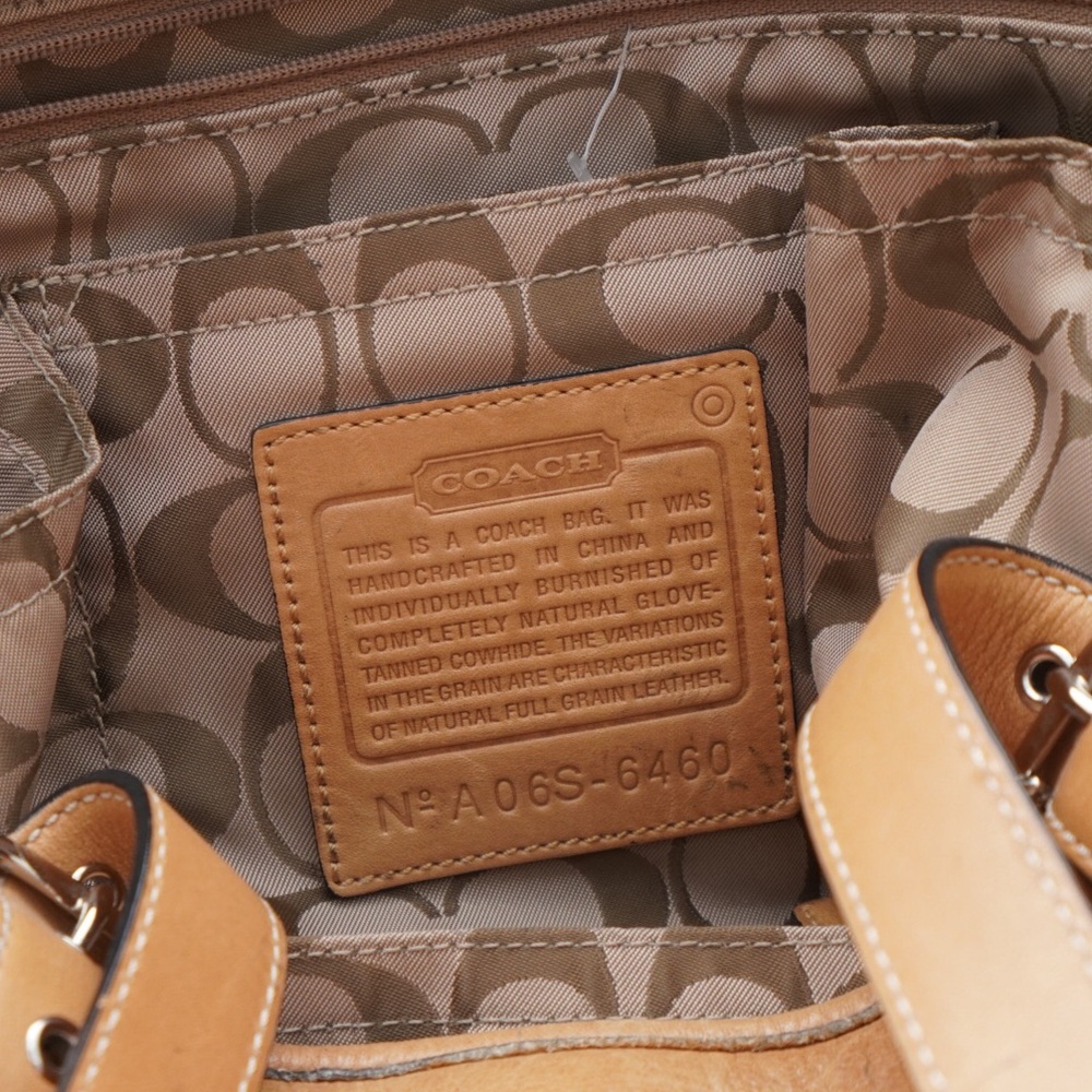 Vintage Coach Camel Leather Shoulder Bag - Picture 2 of 11